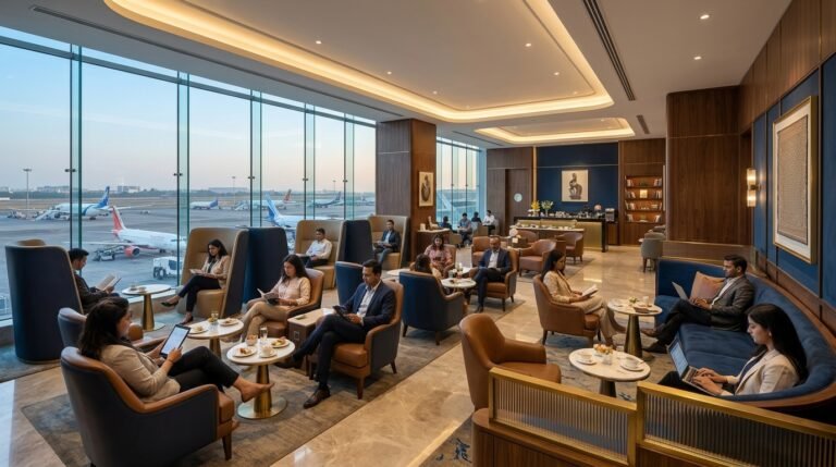 airport lounge in Navi Mumbai