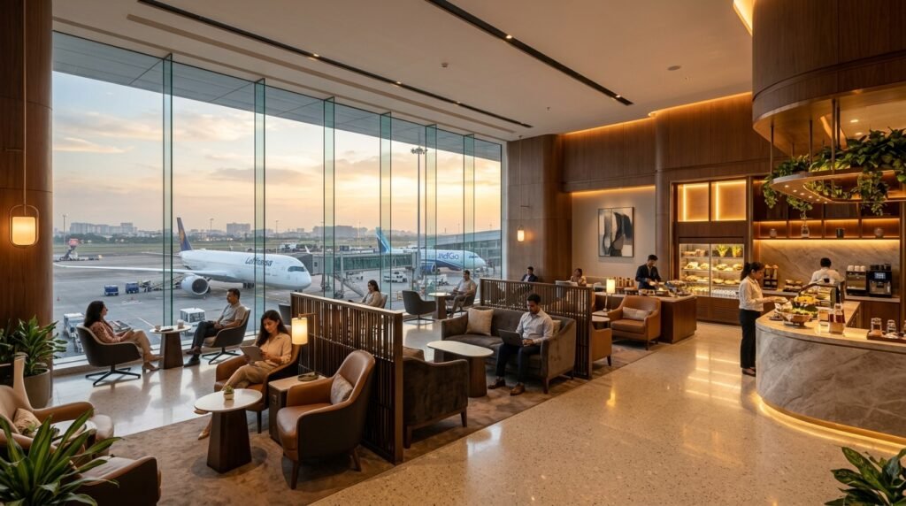 airport lounge in Navi Mumbai