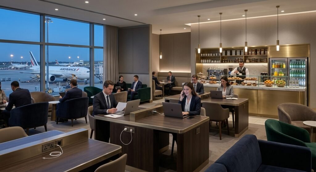 luxury premium airport lounge in Navi Mumbai