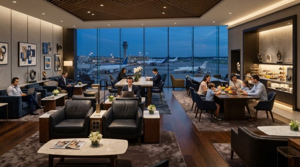 premium airport lounge access in Navi Mumbai